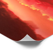 Vulkan Orange Fire Poster (Ecke)