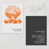 Vulkan - Orange Visitenkarte (Vorne/Hinten)
