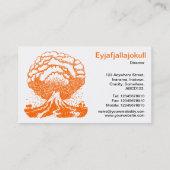 Vulkan - Orange Visitenkarte (Rückseite)