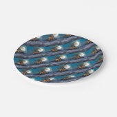 Vulkan Pappteller (Schrägansicht)