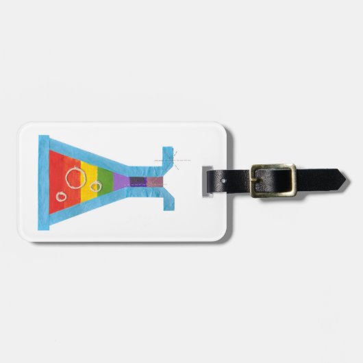 Vulkan-Phiole-Gepäckanhänger Gepäckanhänger (Vorderseite horizontal)