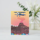 Vulkan Postkarte (Stehend Vorderseite)