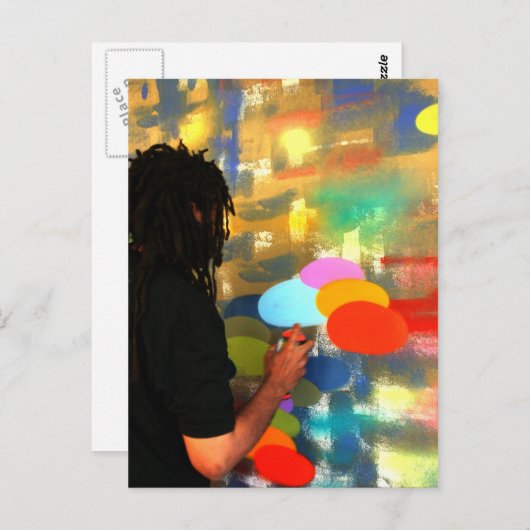 Vulkan Postkarte (Vorne/Hinten)