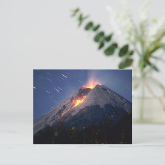 Vulkan Postkarte (Stehend Vorderseite)