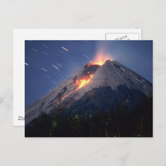 Vulkan Postkarte (Vorne/Hinten)