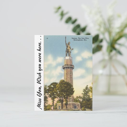 Vulkan Postkarte (Stehend Vorderseite)