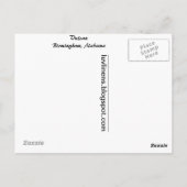 Vulkan Postkarte (Rückseite)