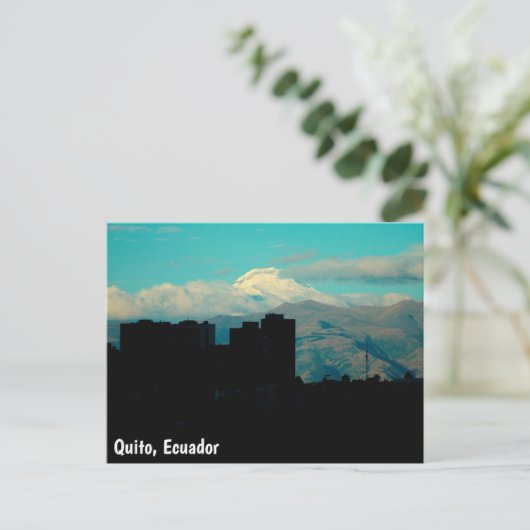 Vulkan Quito Postkarte (Stehend Vorderseite)