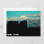 Vulkan Quito Postkarte (Vorne/Hinten)
