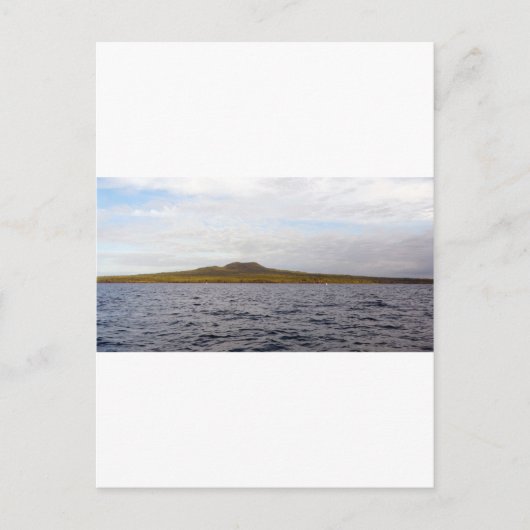 Vulkan Rangitoto Postkarte (Vorderseite)