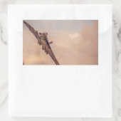 Vulkan Rechteckiger Aufkleber (Tasche)