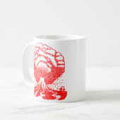 Vulkan - Rot Kaffeetasse (Vorderseite Links)