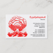 Vulkan - Rot Visitenkarte (Rückseite)