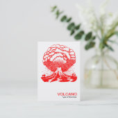 Vulkan - Rot Visitenkarte (Stehend Vorderseite)