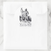 Vulkan Runder Aufkleber (Tasche)
