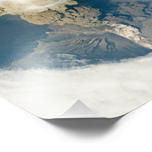 Vulkan Sarychev, Kurilinseln, Russland Fotodruck (Ecke)