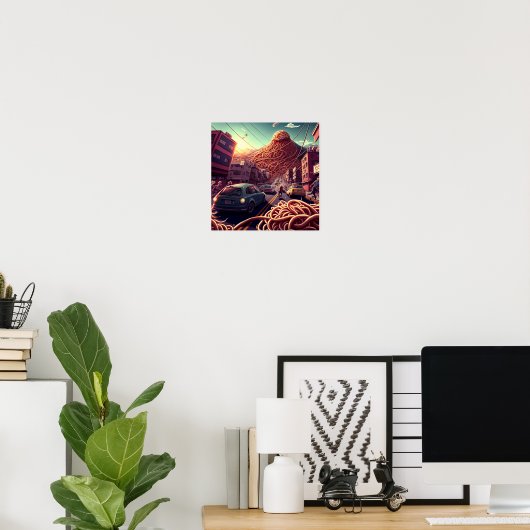 Vulkan Spaghetti Poster (Heimbüro)