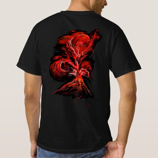 Vulkan T-Shirt (Rückseite)