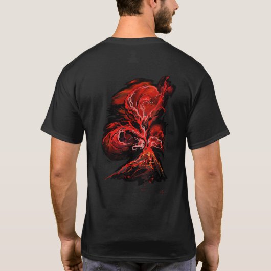 Vulkan T-Shirt (Rückseite)