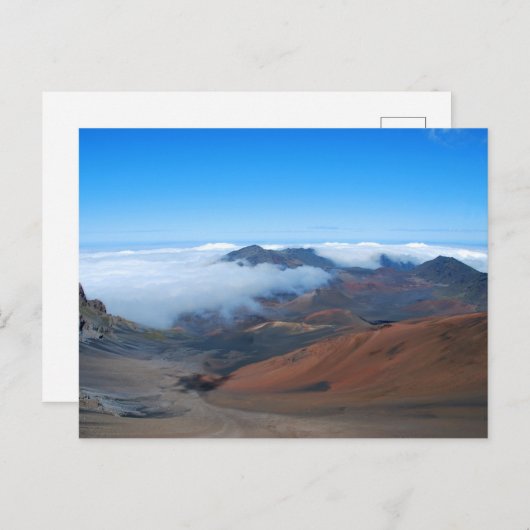Vulkan und Krater von Haleakala, Maui Hawaii Postkarte (Vorne/Hinten)