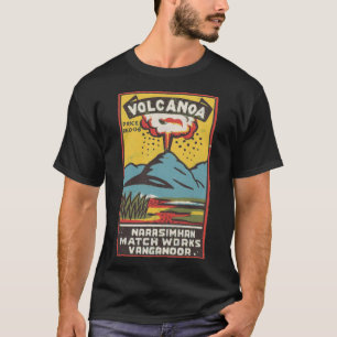Vulkan Vintag Indian Matchbox Art T-Shirt