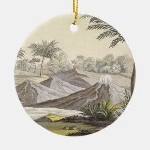 Vulkan von Ario di Turbaco nahe Cartagena, Colombi Keramikornament