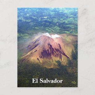 Vulkanaerial el salvador postkarte