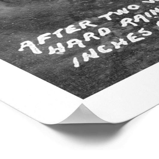 Vulkanasche in Alaska 1912 Poster (Ecke)