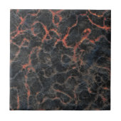 Vulkanasche, rote Linien der Lava Textur Muster Fliese (Vorderseite)