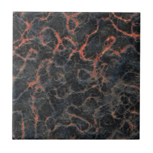 Vulkanasche, rote Linien der Lava Textur Muster Fliese