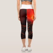Vulkanausbruch Capri Leggings (Rückseite)