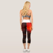 Vulkanausbruch Capri Leggings (Rückseite)