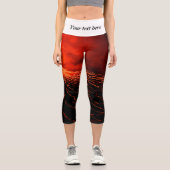 Vulkanausbruch Capri Leggings (Vorderseite)