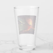 Vulkanausbruch des Vesuv (lebender Vulkan) Glas (Rückseite)