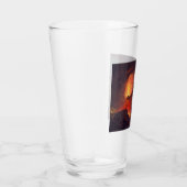 Vulkanausbruch des Vesuv (lebender Vulkan) Glas (Rechts)