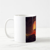 Vulkanausbruch des Vesuv (lebender Vulkan) Kaffeetasse (Links)