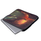 Vulkanausbruch des Vesuv (lebender Vulkan) Laptopschutzhülle (Vorne Knopf)