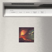 Vulkanausbruch des Vesuv (lebender Vulkan) Magnet (In Situ (Geschirrspüler))