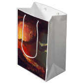 Vulkanausbruch des Vesuv (lebender Vulkan) Mittlere Geschenktüte (Vorderseite Schrägansicht)