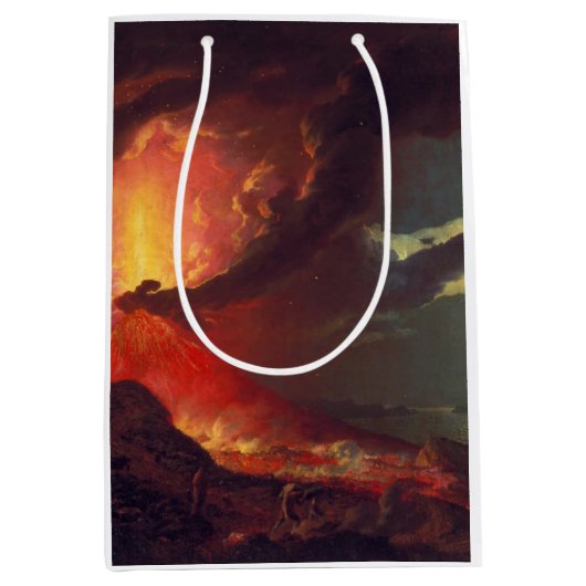 Vulkanausbruch des Vesuv (lebender Vulkan) Mittlere Geschenktüte (Vorderseite)