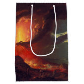 Vulkanausbruch des Vesuv (lebender Vulkan) Mittlere Geschenktüte (Rückseite)