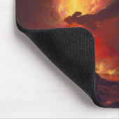 Vulkanausbruch des Vesuv (lebender Vulkan) Mousepad (Ecke)