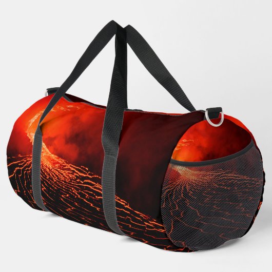 Vulkanausbruch Duffle Bag (Rechte Ecke)