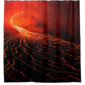 Vulkanausbruch Duschvorhang (Vorderseite)