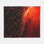 Vulkanausbruch Fleecedecke (Vorderseite (Horizontal))