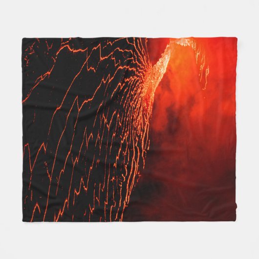 Vulkanausbruch Fleecedecke (Vorderseite (Horizontal))