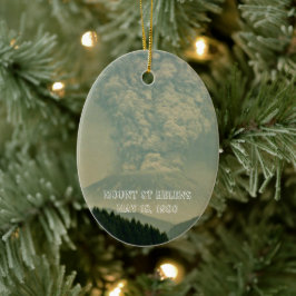 Vulkanausbruch Foto St. Helens Keramik Ornament