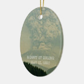 Vulkanausbruch Foto St. Helens Keramik Ornament (Links)