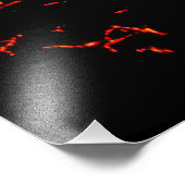 Vulkanausbruch Fotodruck (Ecke)