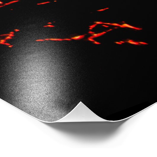 Vulkanausbruch Fotodruck (Ecke)